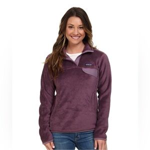 Patagonia Re-Tool Polartec 1/4 snap Purple Fleece Jacket